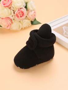 Winter Soft-Soled Baby Shoes, Warm And Non-Slip, Suitable For 3-6-12 Months Baby Toddler Boots - Black - View 4