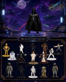 Jada StarWarss Mini Mystery Figure Blind Bag, Die-Cast Collectible Character Toy, 1pc Surprise Pack, Sci-Fi Action Figure For Desk Decor, Collection Display - Multicolor - View 1