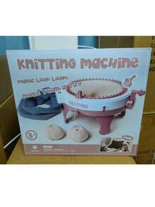 Needle Hand Knitting Loomkit, Diy Scarf, Hat, Sweater, And Socks For Adults, With Row Counter - pink - View 13