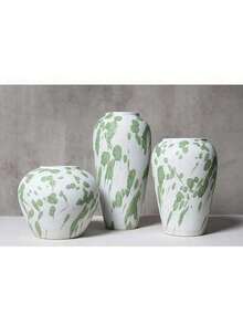Handmade Chinese Style Vase Decor, New Chinese Retro Ceramic Thick Pottery Large Flower Pot - Flowerpot - View 5