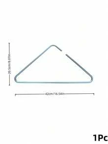 Cirelle 1PC Solid Aluminum Alloy Triangle Clothes Hanger, Luxury Non-Slip Non-Marking Hanger, Wet & Dry Use Durable Garment Storage Rack, Space Saving Closet Organizer For Bedroom Balcony, Housewarming Gift - Multicolor - View 14