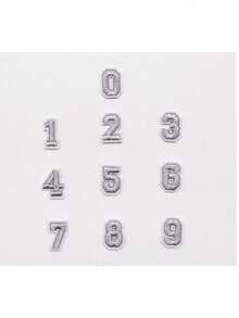 10/26pcs Small English Alphabet & Number Embroidered Patches, 1.5 Inch/3.8cm Size, Sew On/Iron On Decorations For Apparel, Jackets, Hats, Books, Bags - DIY Embroidery Patch Accessories36333 - multicolor - View 17