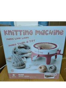 Needle Hand Knitting Loomkit, Diy Scarf, Hat, Sweater, And Socks For Adults, With Row Counter - pink - View 9