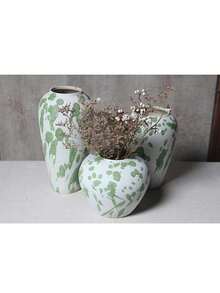 Handmade Chinese Style Vase Decor, New Chinese Retro Ceramic Thick Pottery Large Flower Pot - Flowerpot - View 4