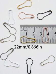 150/320 Pcs Gourd Safety Pins, Pear Shaped Calabash Pin, Bulb Pin For DIY Craft Making, Sewing, Knitting Markers, And Clothing Tags - Gourd Shaped Pin - View 2