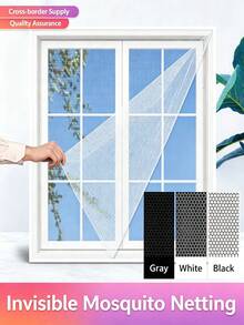Self‑Adhesive Window Screen Mesh, Cut‑To‑Size Insect Fly Mosquito Net Curtain, Multi‑Color DIY Window Net For Indoor Home Use - A - View 7