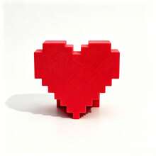 1Pc Vintage Heart Pixel Game Controller Stand, Pink & White, Non‑Slip Stable Base, Desktop Decor Accessory, Stand Only, Compatible With Game Controller - Multicolor - View 14