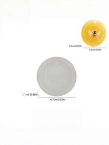 Bee Round Pendant Silicone Mold For DIY Plaster Aromatherapy Stone & Car Hanging Epoxy Resin Casting Mould - multicolor - View 3