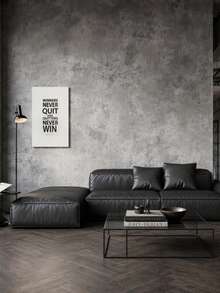 1PC Industrial Cement Pattern Self Adhesive Contact Paper Peel And Stick Cabinet Door Wall Sticker Furniture Renovation Background Wallpaper For Home Kitchen Bathroom Living Room Decor - dark gray - View 2