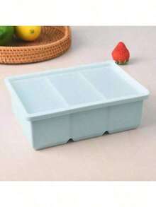 Silicone Ice Mold With Lid - Large Capacity For Soft Ice Cubes, Suitable For Refrigerator, One Cup Size For Soup, Soup And Sauce , Great For Use In Christmas, Halloween, Easter, And Thanksgiving - Multicolor - View 13