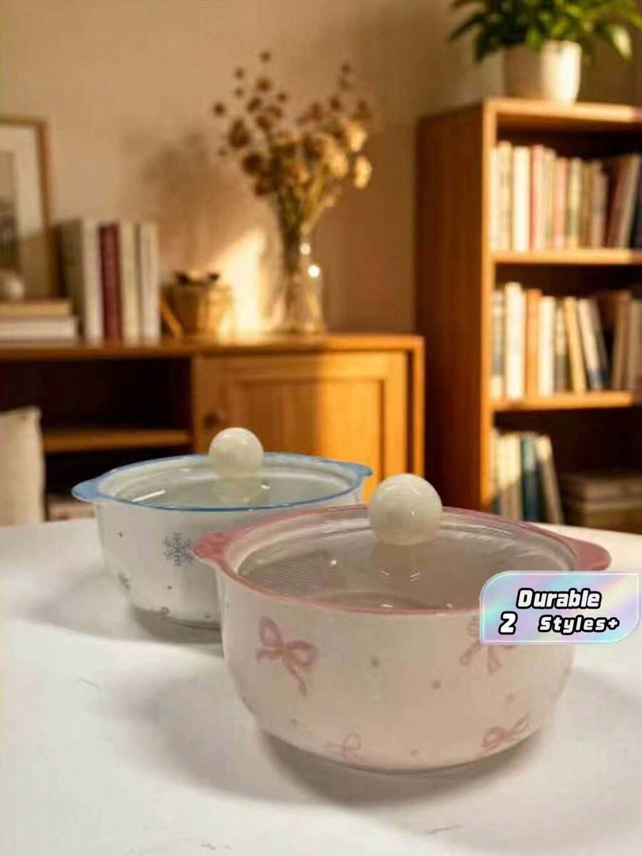 Mangkuk Mie Instan dengan Tutup. Cocok untuk Penggunaan Sehari-hari di Rumah, Pesta, Kantor, Berkemah dan Piknik di Luar Ruangan, Hadiah. - MultiWarna - View 1