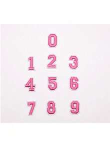 10/26pcs Small English Alphabet & Number Embroidered Patches, 1.5 Inch/3.8cm Size, Sew On/Iron On Decorations For Apparel, Jackets, Hats, Books, Bags - DIY Embroidery Patch Accessories36333 - multicolor - View 16