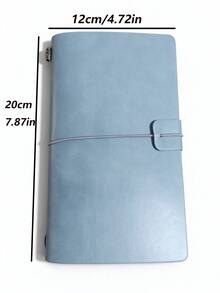 1pc Soft And Delicate Leather Texture, Water-Resistant And Stain-Resistant, With An Elegant Feel. The Elastic Straps Can Securely Hold The Notebook To Prevent It From Spreading Apart. - Multicolor - View 6