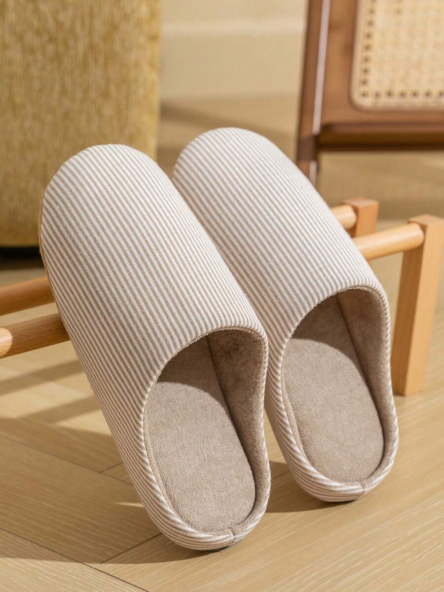 Yawasoul Men's Home Autumn And Winter Home Shoes Soft Sole Light And Quiet Built-In Memory Sponge Comfortable Indoor Slippers Spring And Autumn - Beige - View 1
