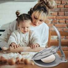 Alat Pembuat Tortilla, Taco, Roti, Tortilla Meksiko, dan Burrito dari Paduan Aluminium Tahan Lama Ukuran 6,5 Inci Warna Perak. - Perak - View 2