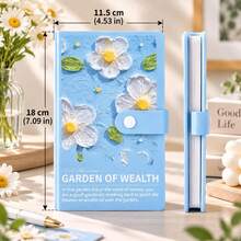 Haus Hana 1 Set 50 Sheets Saving Money Book, Floral 100 Pockets Cash Collect Book Organizer, Budget Planning Holder - multicolor - View 10
