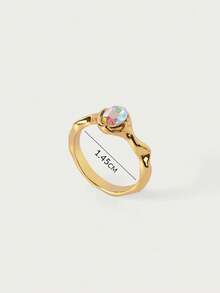 Glisma 1Psc Women's Single Ring - Gold - View 27