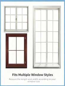 Self‑Adhesive Window Screen Mesh, Cut‑To‑Size Insect Fly Mosquito Net Curtain, Multi‑Color DIY Window Net For Indoor Home Use - A - View 3
