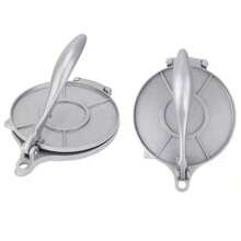 Alat Pembuat Tortilla, Taco, Roti, Tortilla Meksiko, dan Burrito dari Paduan Aluminium Tahan Lama Ukuran 6,5 Inci Warna Perak. - Perak - View 5