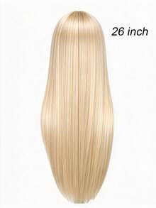 13x6 High-Definition Lace Straight Hair Wig, 200% Density, Wear And Go, Lace Closed Wig - Platinum - View 12