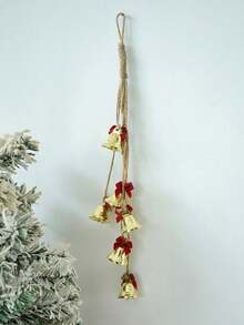 1PC Vintage Iron Metal Bell Christmas Hanging Ornament Ins Boho Style Decorative Prop Festive Scene Winter Holiday Party Home Decor Gift Must Haves - Multicolor - View 15