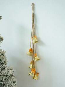 1PC Vintage Iron Metal Bell Christmas Hanging Ornament Ins Boho Style Decorative Prop Festive Scene Winter Holiday Party Home Decor Gift Must Haves - Multicolor - View 12