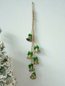 1PC Vintage Iron Metal Bell Christmas Hanging Ornament Ins Boho Style Decorative Prop Festive Scene Winter Holiday Party Home Decor Gift Must Haves - Multicolor - View 16