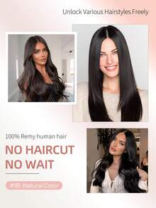 50 Strands Microlink Hair Extensions Human Hair, Natural Black Micro Loop Design, Ultra‑Smooth & Super‑Soft Silky Straight Micro Bead Texture, Premium Healthy Remy Hair, Easy Installation, Ideal For Women Daily Hair Volume Boosting - S1B - View 13