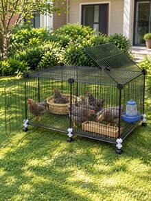 Encrypted Rabbit Cage Large Household Indoor Rabbit Cage With Toilet Suitable For Guinea Pigs And Hamsters Pet Rabbit Hutch - Multicolor - View 2