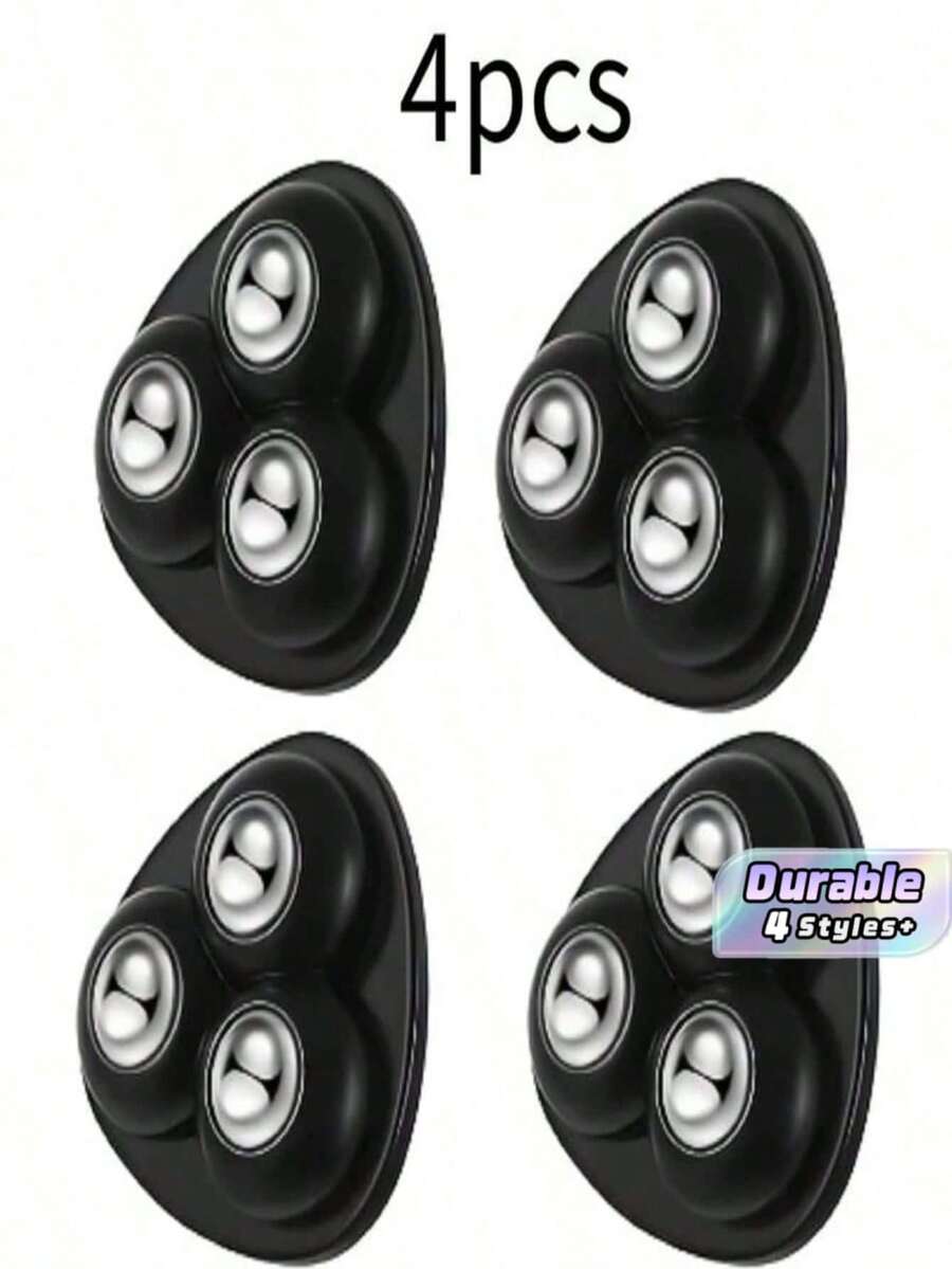 20Pcs Heavy Duty Mini Casters With 360° Swivel Base, No Drill Silent Wheels With Stainless Steel Bearings For Furniture, Cabinet, Storage Box, Christmas Tree & Trolley - Black - View 1