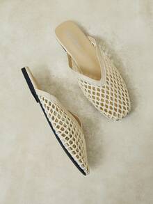 Styleloop Ladies, Willow Nails, Buckles, Flat Shoes. - Apricot - View 6