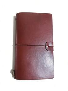 1pc Soft And Delicate Leather Texture, Water-Resistant And Stain-Resistant, With An Elegant Feel. The Elastic Straps Can Securely Hold The Notebook To Prevent It From Spreading Apart. - Multicolor - View 10