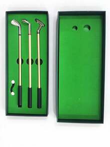 Golf Pen Gift Box, Mini Desktop Golf Game Writing Set, Putter-Shaped Ballpoint Pen And Golf Flag, Board Game, A Gift For Golf Enthusiasts, Christmas Office Supplies - multicolor - View 11