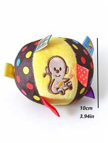 Bóng đồ chơi tự chơi cho thú cưng có chuông kêu, bền và chống nhai, phù hợp cho chó nhỏ/vừa/lớn, họa tiết ngẫu nhiên - Nhiều màu - Xem 5