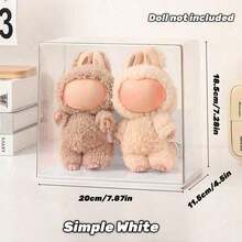 Plush Doll Single Collection Display Cabinet - Transparent, Dustproof, Waterproof, Can Hold 1/2 Doll, Perfect For Displaying Cute Characters, Ideal Gift For Fans, Toy Display Cabinet | Plush Toy Storage Box - Multicolor - View 16