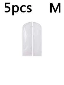 5pcs Transparent Hanging Garment Dust Cover, Household Suit Coat Storage Bag, Closet Organizer Cover, Multi‑Size Available - Multicolor - View 10
