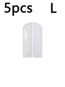 5pcs Transparent Hanging Garment Dust Cover, Household Suit Coat Storage Bag, Closet Organizer Cover, Multi‑Size Available - Multicolor - View 11