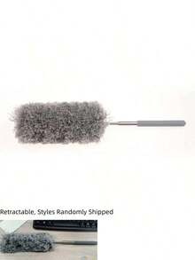 1Pc Adjustable Telescopic Microfiber Duster, Household Dust Cleaning Brush For Air Conditioner, Car, Furniture & Ceiling - multicolor - View 6
