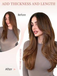 50 Strands Microlink Hair Extensions Human Hair, 4# Micro Loop Design, Silky Straight Micro Bead Texture, Premium Healthy Remy Hair, Easy Installation & Long‑Lasting Wear, Ideal For Women Daily Hair Volume Boosting And Natural Hairstyle Styling - S4 - View 5