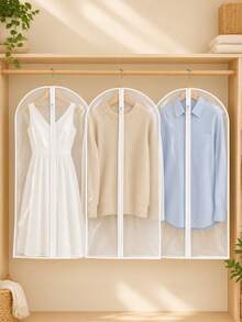 5pcs Transparent Hanging Garment Dust Cover, Household Suit Coat Storage Bag, Closet Organizer Cover, Multi‑Size Available - Multicolor - View 8