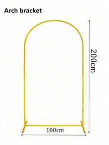 1 Set/Metal Arch Background Bracket Set, With Arch Decoration Gold Wedding Arch Bracket Balloon Arch Frame, Arch Wedding High Elasticity Cloth Cover Birthday Party Photography Background Cover, - Multicolor - View 13