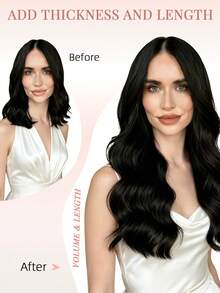 50 Strands Microlink Hair Extensions Human Hair, NC# Natural Black Micro Loop Extensions, Silky Straight Micro Bead Design, Premium Remy Hair, Easy To Install, Long‑Lasting, For Women Adding Hair Volume & Natural Daily Hairstyles - Natural Black - View 6