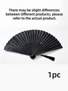 Elegant And Retro - Style Bamboo Folding Fan With Floral Patterns. Hand - Made, High - Quality Hand Fan, Suitable For Daily Use And Cultural Activities. An Ideal Gift For Students And Traditionalists. Bamboo Decorations. - Multicolor - View 10