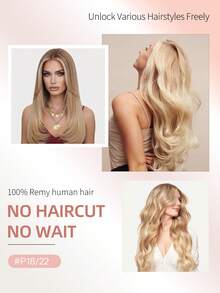 50 Strands Micro Loop Hair Extensions Real Human Hair P18/22#Balayage Caramel Blonde To Bleach Blonde Microbead Hair Extensions Utral Smooth And Super Soft SilkyStraight Micro Loop Healthy  Human Hair Extensions For Woman - S18A/613A - View 11