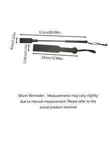 1pc Equestrian Riding Crop, English-Style Riding Accessory, Made Of Synthetic Leather, Flexible, Suitable For All Riders, Ideal Gift For Valentine'S Day, Easter, Thanksgiving, Christmas, Halloween - Black - View 2