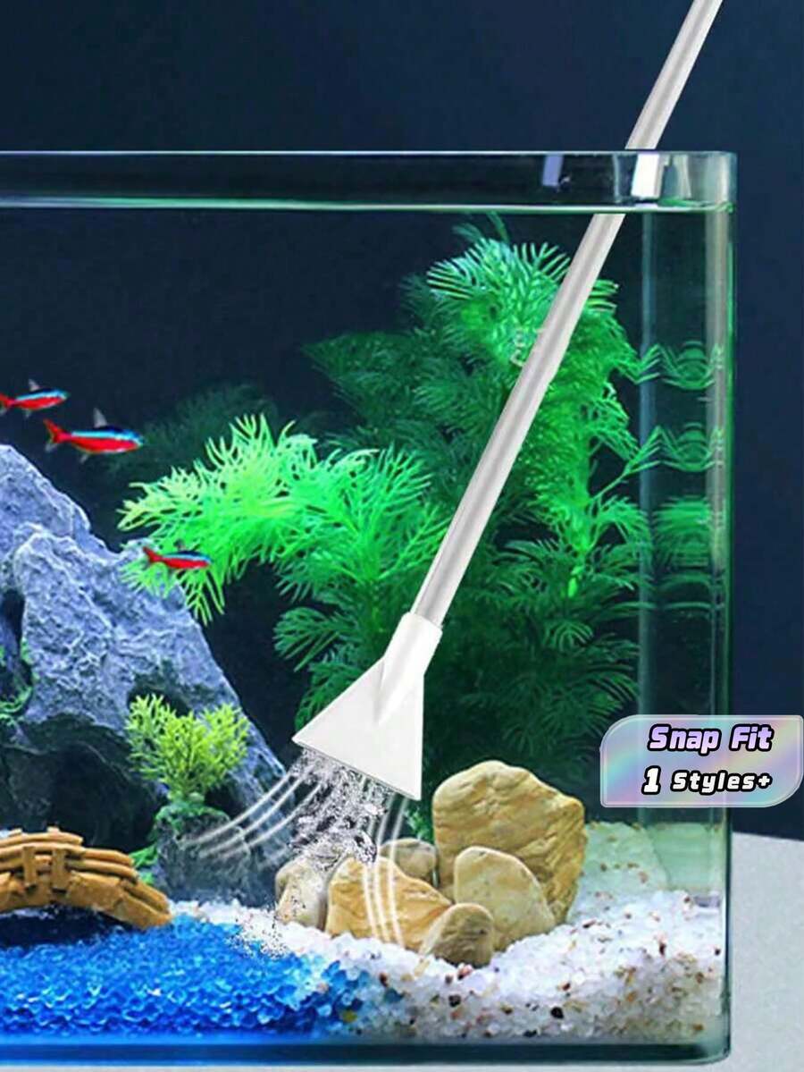 1PC Siphon Type Manual Drainage Pump Water Exchanger, Detachable Fish Tank Water Exchanger, Suitable For Fish Tank And Aquarium Water Exchange And Drainage Use