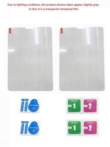 2Pcs, HD Tempered Glass Screen Protector For Pad 11/Air2013/Air 11/2/3/4/Pro/ Air5/Airb, Anti-Scratch Anti-Fingerprint Anti- Shatter Bubble-Free Full Coverage Waterproof Shockproof Anti-Drop, Easy Install Tablet Screen Protector - Clear - View 13