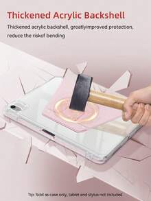 Protective Cover For The Tablet Air 8 (M4) 2026 (13-Inch) Supports 360-Degree Free Rotation. The Adjustable Stand Allows For Seamless Switching Between Vertical And Horizontal Modes, Meeting All Your Daily Usage Needs. - Pink - View 8