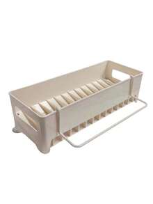 1pc Kitchen Sink Organizer, Adjustable Sponge Holder, Detachable Countertop Storage Rack, Suitable For Kitchen And Bathroom Sinks, Used For Storing Dish Soap, Sponges, Brushes And Cleaning Supplies - Multicolor - View 7