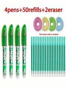 56-Pack Gel Pens Set With Refills, Smooth Writing Quick-Dry Ink Pens For School Supplies, Back To School Student Writing Essentials (Pen Refills Are Non Erasable) - Multicolor - View 9